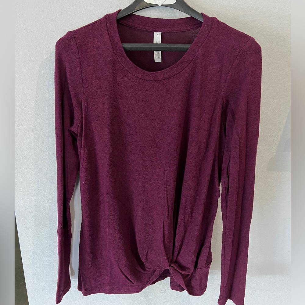 Latched Mama Nursing top, light maroon, size medium